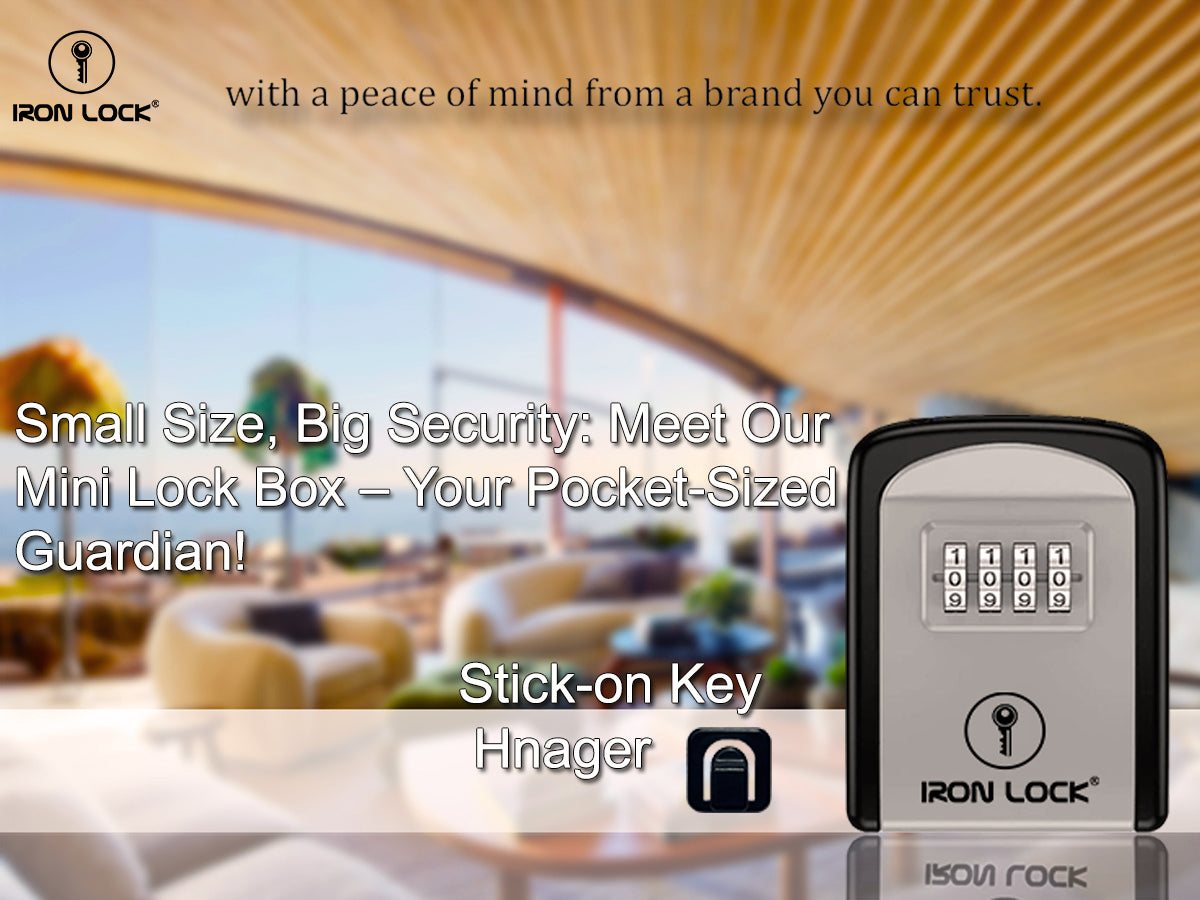 Small Wall Mount Key Lock Box (Grey)