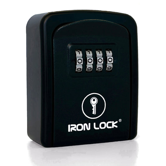 Small Wall Mount Key Lock Box (Black)