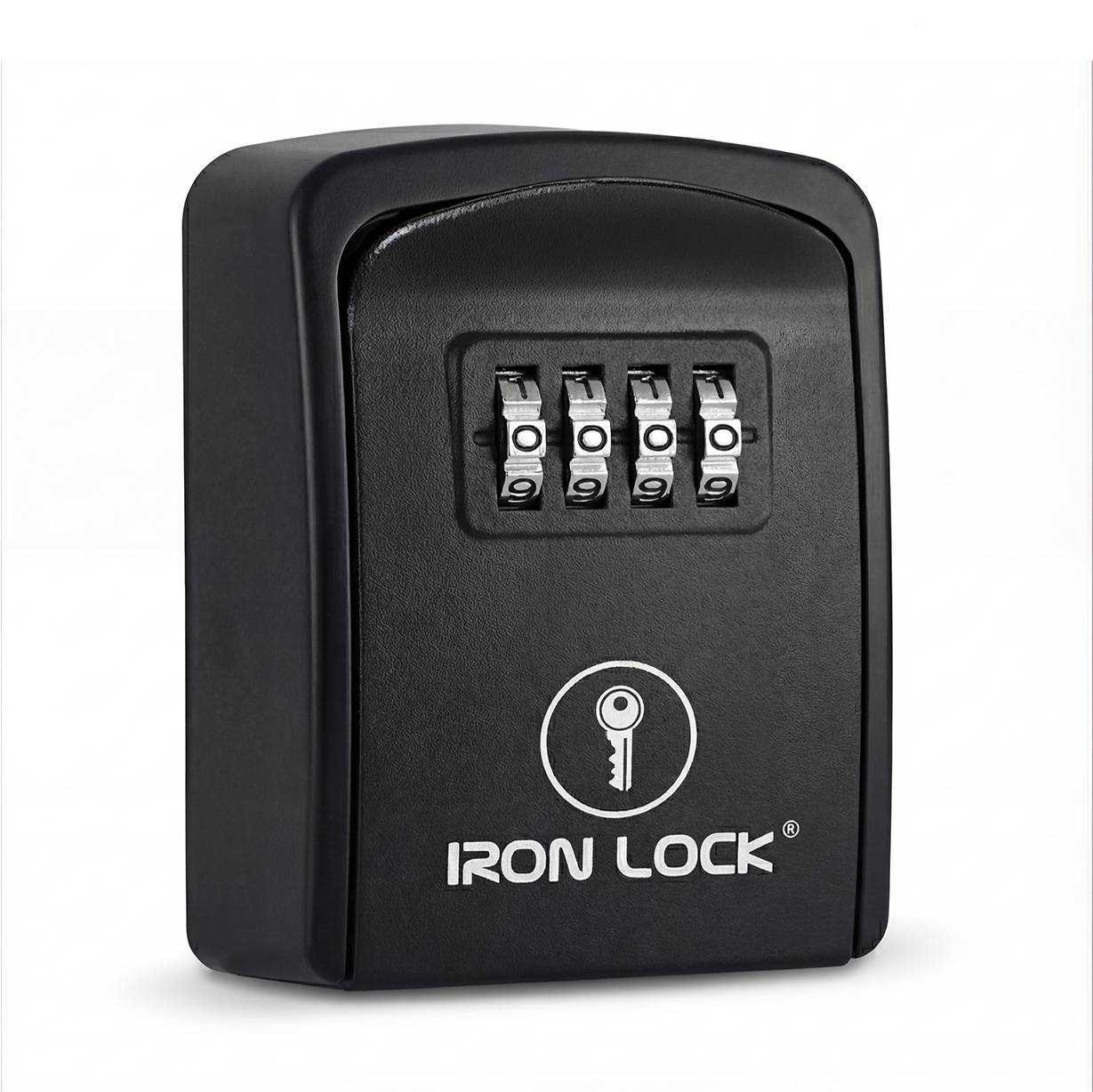 Small Wall Mount Key Lock Box (Black)