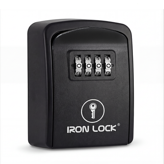 Small Wall Mount Key Lock Box (Black)