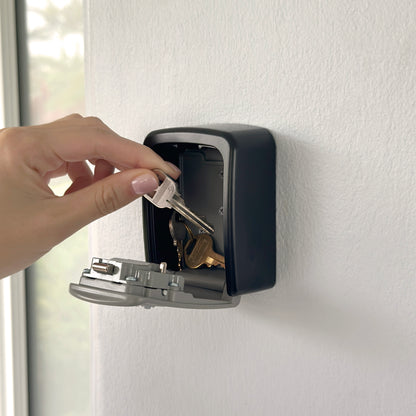 Small Wall Mount Key Lock Box (Grey)