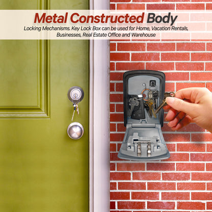 XX-Large Wall Mount Key Lock Box (Grey)