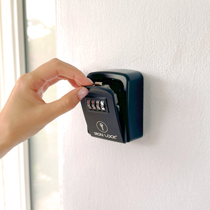 Small Wall Mount Key Lock Box (Black)