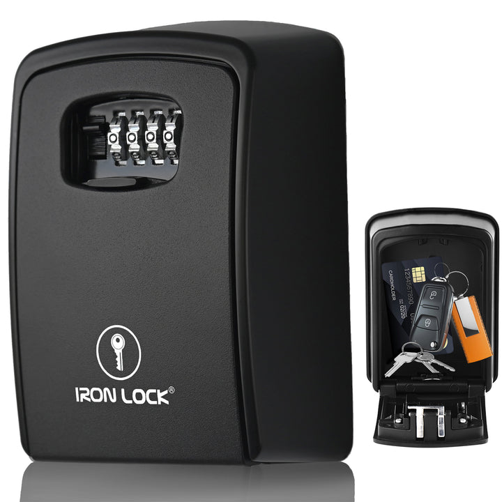 Padlockable Lock Box Iron Lock | Wall Mounted Lock Boxes for Home & Business