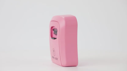 Iron Lock Wall Mount Key Lock Box Medium, Combination, Outdoor (Pink)
