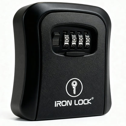 Medium Wall Mount Key Lock Box (Black)