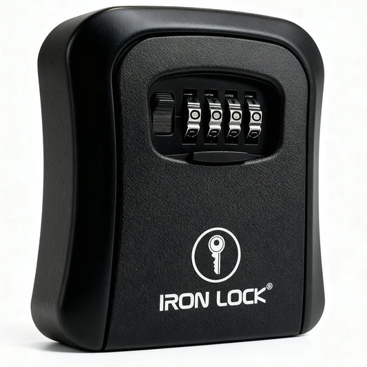 Medium Wall Mount Key Lock Box (Black)