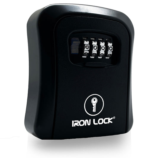Medium Wall Mount Key Lock Box (Black)